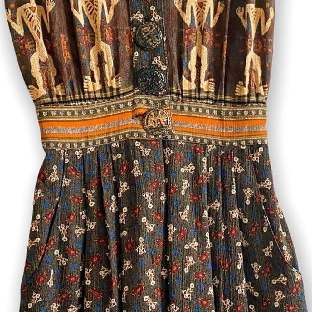 Vintage Platinum by Dorothy Schoelen Printed Jumpsuit, size 4 - Picture 14 of 14